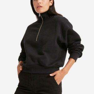 Everlane - Black Half Zip Sweatshirt